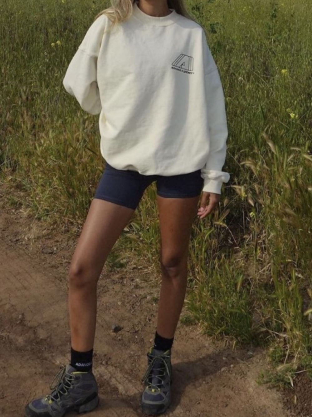 Adanola Oversized Light Grey Sweatshirt L